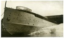 One sepia-toned photograph of railroad car ferry, Ann Arbor No. 5