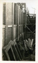 One sepia-toned photograph of the Herman Kiefer Hospital power house under construction