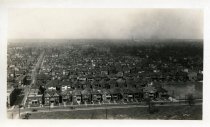One sepia-toned photograph of the Herman Kiefer Hospital complex in Detroit