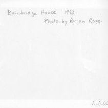 [Bainbridge House, 1993]