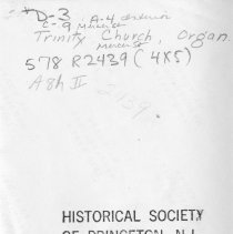 [Trinity Church, Organ]