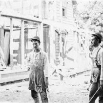 [Workmen at the Charles Silvester House]