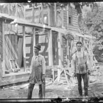 [Workmen at the Charles Silvester House]