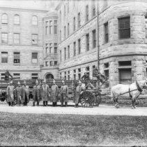 [Princeton Hook and Ladder, Inspection at Hodge Hall]