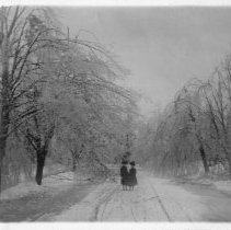 [Girls on Bayard Lane, after Storm]