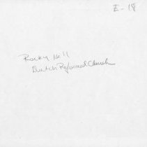 [Dutch Reformed Church, Rocky Hill]