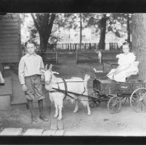[Smalley Family Children with Goat Cart]