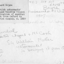 [Dedication of Mather Sun Dial]