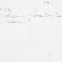 [Dedication of Mather Sun Dial]