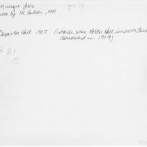 [Carpenter Hall, 1907]