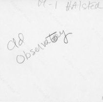 [Halsted Observatory]