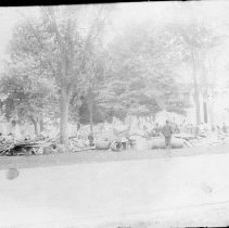 [Bonfire behind Nassau Hall]