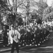 [Princeton University Band, Lesley Bush parade]