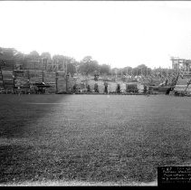 [Palmer Stadium construction]