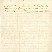 Letter. Dallas Valentine Mays to John Thomas Duffield