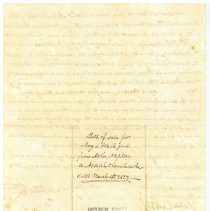 Bill of sale. For Mary, a black girl, to Joseph Olden Clarke from John Napt