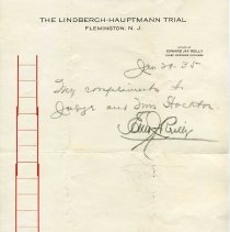 Letter. Edward Jay Reily to Richard Stockton