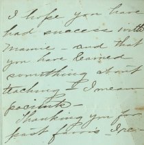 Letter. C.R. Arnheiter to Louise Zapf.