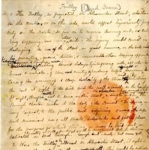 "Argument about the proposed trolley on Alexander St."