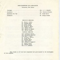 Program. "John-Witherspoon Civic Association Presents Let's Talk About It!"