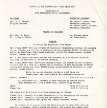 Program. "John-Witherspoon Civic Association Presents Let's Talk About It!"