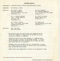 Program. "John-Witherspoon Civic Association Presents Let's Talk About It!"