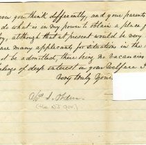 Letter. Governor Charles S. Olden to Charles H. Olden