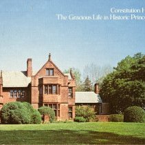 Real estate brochure. "Constitution Hill...The Gracious Life in Historic Princeton"