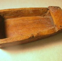 Detail of scoop showing markings