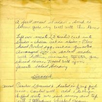 Reverse of page, with additional handwritten notes