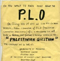 Copy of hand-drawn flyer for a rally