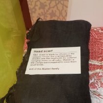 Scarf on display at AANM