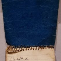 First page of small spiral  notebook