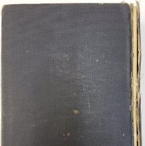 Blue-grey hardcover book