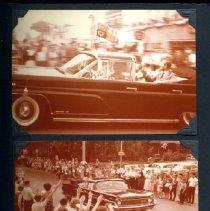 Three color photos of Queen Elizabeth & Prince Philip in Canada