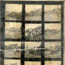 Black & white photo contact sheet