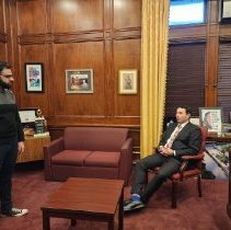 Mayor Sayegh and George Harb