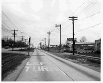West Chester Pike- Looking West at E. Westwood Park Drive (2) (1960s)