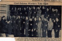 Civil Defense Workers Take Oath 1952