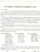 Friends Meeting War Relief 1865