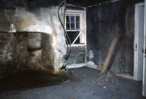 Kitchen FirePlace E End Log House 1979