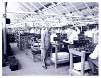 A. Atwater Kent in Test Department of Atwater Kent Radio Factory in Phila.