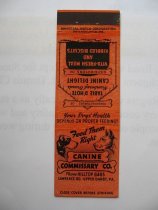 Matchbook Cover: Canine Commissary Co.