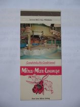 Matchbook Cover: Mira-Mar-Lounge and Club Del-Rio