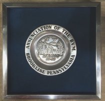 Commemorative Plate- Annunciation BVM 1927-1977 in Frame