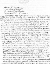 Letter written to Miss Irene Lawrence, Drexel Hill, PA