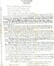 Letter written to Miss Martha Lawrence, Drexel Hill, PA