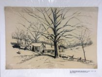 Farm and Old Sycamore Tree on Ellis Rd. near Railroad (1931)