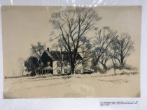 Old Farmhouse on Hill - Lawrence Road (1945)