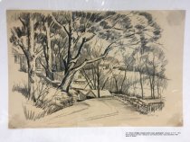 Road to Bridge Crossing Cobb's Creek, Beechwood (1932)